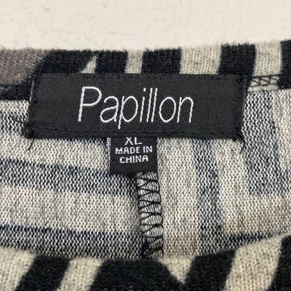 Papillon A-line Flowy Knit Sweater dress w/ allover Boho Tribal pattern size XL - Picture 5 of 9